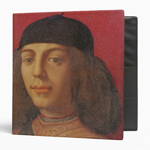 Portrait of Piero di Lorenzo de Medici 3 Ring Binder