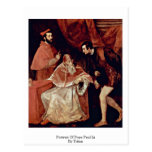 Portrait Of Pope Paul Iii By Titian Post Cards