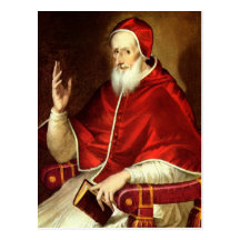 'Portrait of Pope Pious V' Post Cards