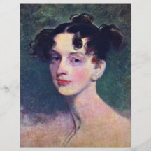 Portrait Of Princess Lieven By Sir Thomas Full Color Flyer