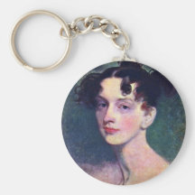 Portrait Of Princess Lieven By Sir Thomas Keychain