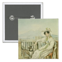 Portrait of Princess Natalia Golitsin, 1822-26 Pinback Buttons