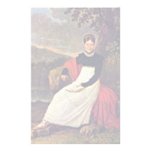 Portrait Of Queen Caroline Customized Stationery