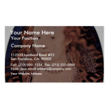 Portrait Of Queen Elizabeth Of Bohemia Oval Business Card Template