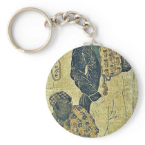 Portrait of red haired man ie, foreigner and black key chains