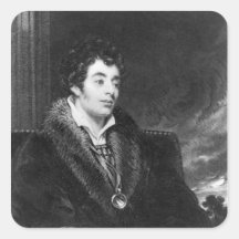 Portrait of Robert Southey Square Sticker