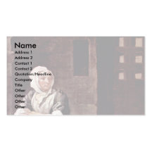 Portrait Of Sarah Macholm In Prison By Hogarth Business Card Templates