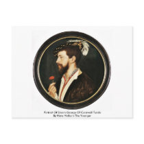 Portrait Of Simon George Of Cornwall Tondo Postcard