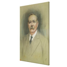 Portrait of Sir Arthur Conan Doyle Stretched Canvas Prints
