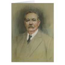 Portrait of Sir Arthur Conan Doyle Card