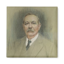 Portrait of Sir Arthur Conan Doyle magnets