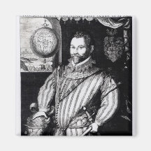 Portrait of Sir Francis Drake Refrigerator Magnet
