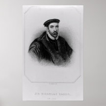 Portrait of Sir Nicholas Bacon Print