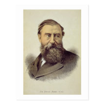 Portrait of Sir Samuel Baker (1821-93) (colour lit Postcard