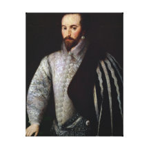 Portrait of Sir Walter Raleigh  1588 Canvas Prints
