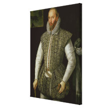 Portrait of Sir Walter Raleigh, 1598 Gallery Wrapped Canvas