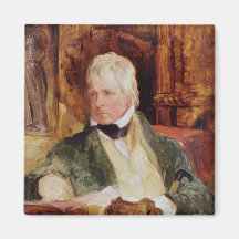 Portrait of Sir Walter Scott Fridge Magnet
