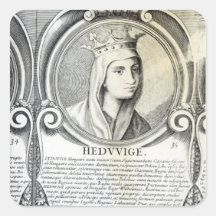 Portrait of St.Jadwiga Sticker