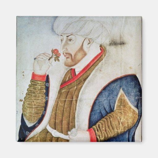 Portrait of Sultan Mehmet II Magnets