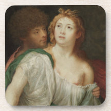 Portrait of Tarquin and Lucretia Drink Coasters
