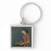 Portrait of Thadee-Caroline Jacquet Keychain