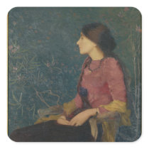 Portrait of Thadee-Caroline Jacquet Stickers