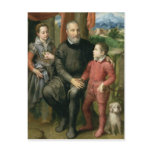 Portrait of the artist's family, Minerva postcards