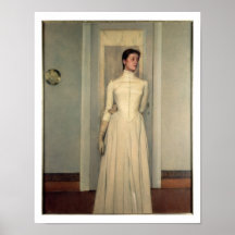 Portrait of the artist's sister, Marguerite Khnopf Posters