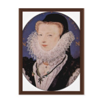 Portrait Of The Artist'S Wife, Alice Brandom Oval Postcard
