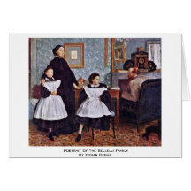 Portrait Of The Bellelli Family By Edgar Degas Card