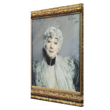 Portrait of the Countess de Martel de Janville Canvas Prints