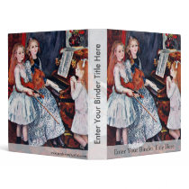 Portrait Of The Daughters Of Catulle-Mendes 3 Ring Binder