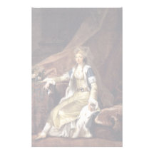 Portrait Of The Duchess Louisa Of Schleswig-Holste Custom Stationery