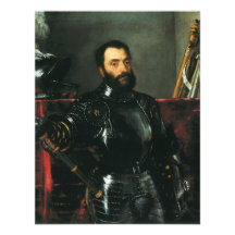 Portrait of the Duke of Urbino by Titian Personalized Invite