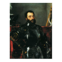 Portrait of the Duke of Urbino by Titian Postcards