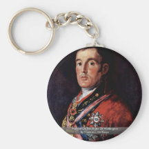 Portrait Of The Duke Of Wellington Key Chains