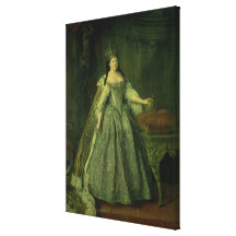 Portrait of the Empress Anna Ivanovna  1730 Canvas Prints
