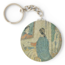 Portrait of the French by Utagawa, Yoshikazu Key Chain