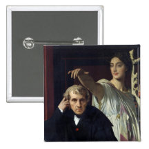Portrait of the Italian Composer Cherubini Pinback Button