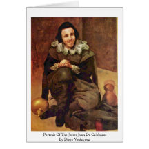 Portrait Of The Jester Juan De Calabazas Cards