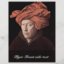 Portrait Of The Man With The Turban,  By Eyck Jan Flyers