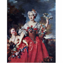 Portrait Of The Marquise De Gueydan As Flora Cut Out