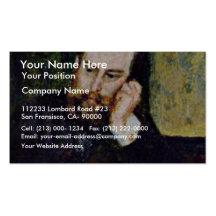 Portrait Of The Painter Alfred Sisley By Pierre-Au Business Cards
