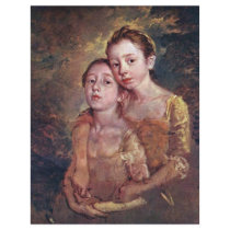 Portrait Of The Painter'S Daughters With A Cat Full Color Flyer