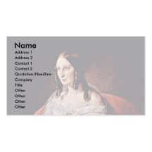 Portrait Of The Princess Di Sant 'Antimo Business Card Templates