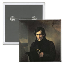Portrait of the Russian author Nestor Kukolnik Pinback Button