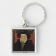 Portrait of Theodore de Beze Key Chain