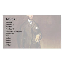 Portrait Of Théodore Duret By Manet Edouard Business Card