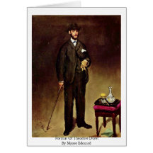 Portrait Of Théodore Duret By Manet Edouard Greeting Card