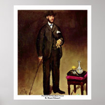 Portrait Of Théodore Duret By Manet Edouard Posters